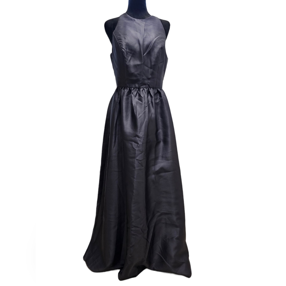 Alfred Sung Keyhole Back Satin Maxi Dress Sample 10 - Picture 2 of 10